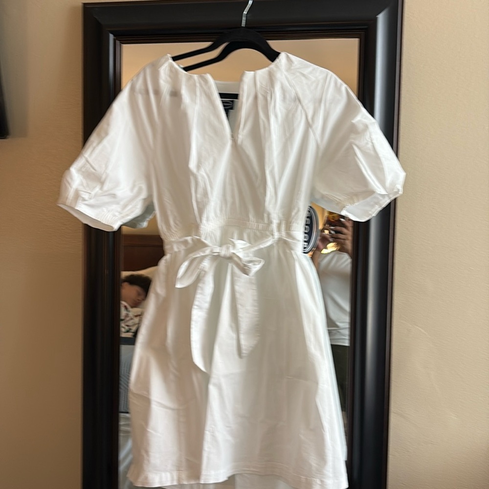 Scoop NYC White Midi Dress beautiful dress for late events